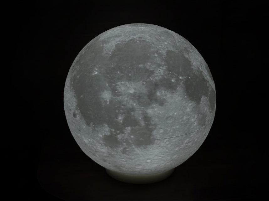 3D Printed Moon Lamp: NASA Lunar Scans